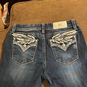 Size 31 Miss Me Mid Rise Straight Leg Jeans